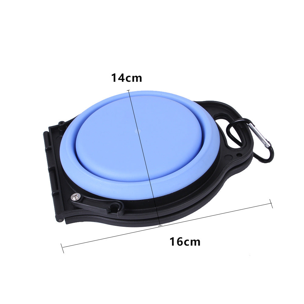 Foldable Silicone Dog Bowl | Portable Double Travel Pet Bowl