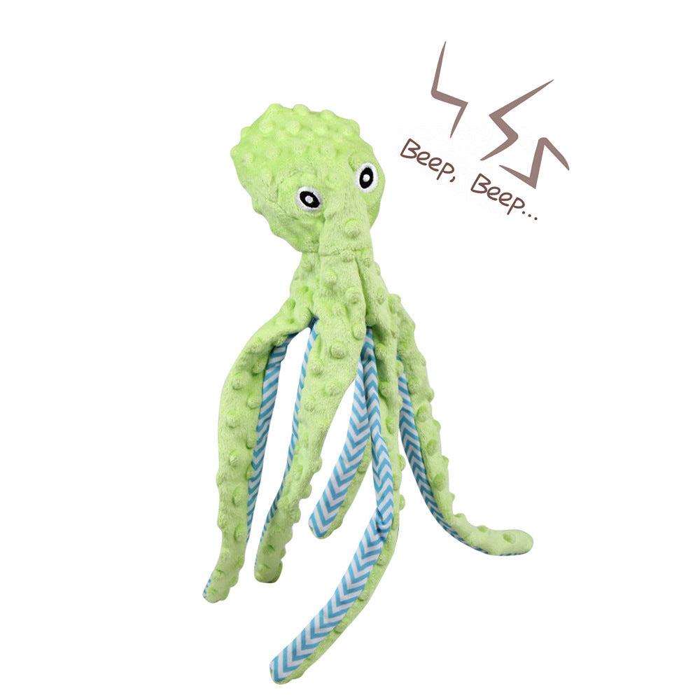 Squeaky Octopus Dog Toy | Soft Plush Puzzle Chew Toy for Cats & Dogs