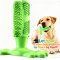 Dog Dental Chew Toy | Rubber Teeth Cleaning Toothbrush Toy