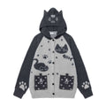 Cat Ear Jacquard Cat Sweater | Luxury Knit Pet Fashion