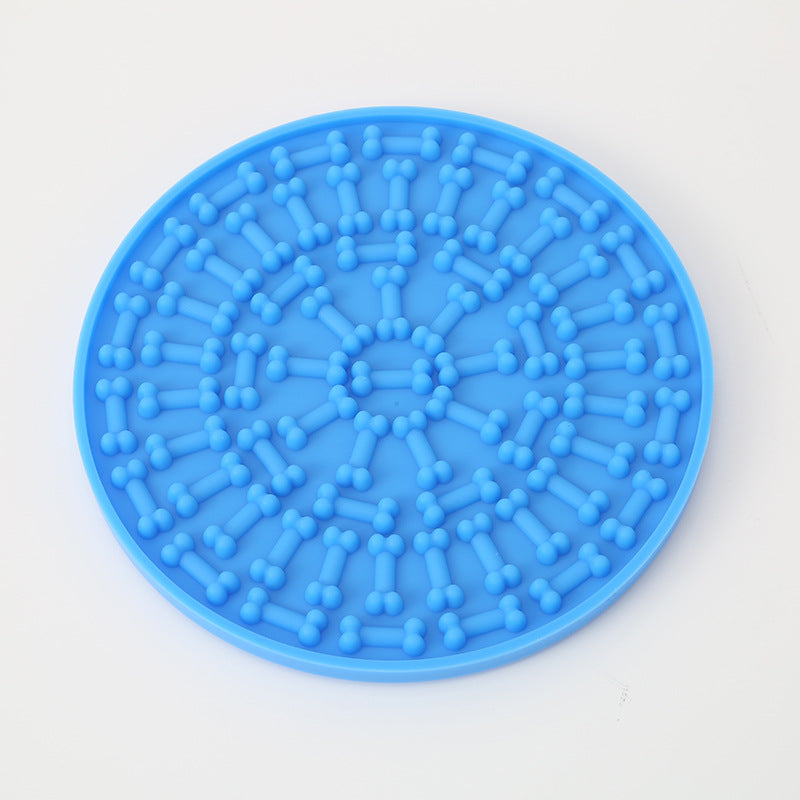 Slow Feeder Lick Mat for Cats & Dogs | Suction Cup Silicone Pad