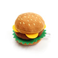 Plush Hamburger Dog Toy Set | Squeaky Interactive Chew Toy