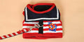 Navy Stripe Dog Harness & Leash Set