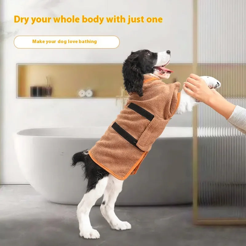 Pet Bath Robe Towel for Dogs & Cats