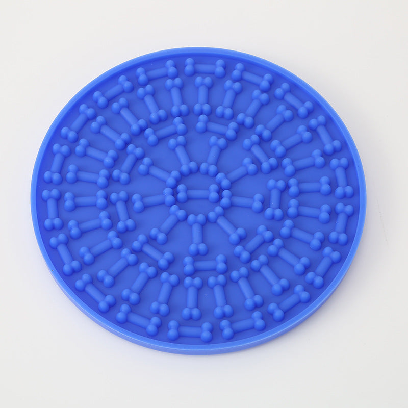 Slow Feeder Lick Mat for Cats & Dogs | Suction Cup Silicone Pad