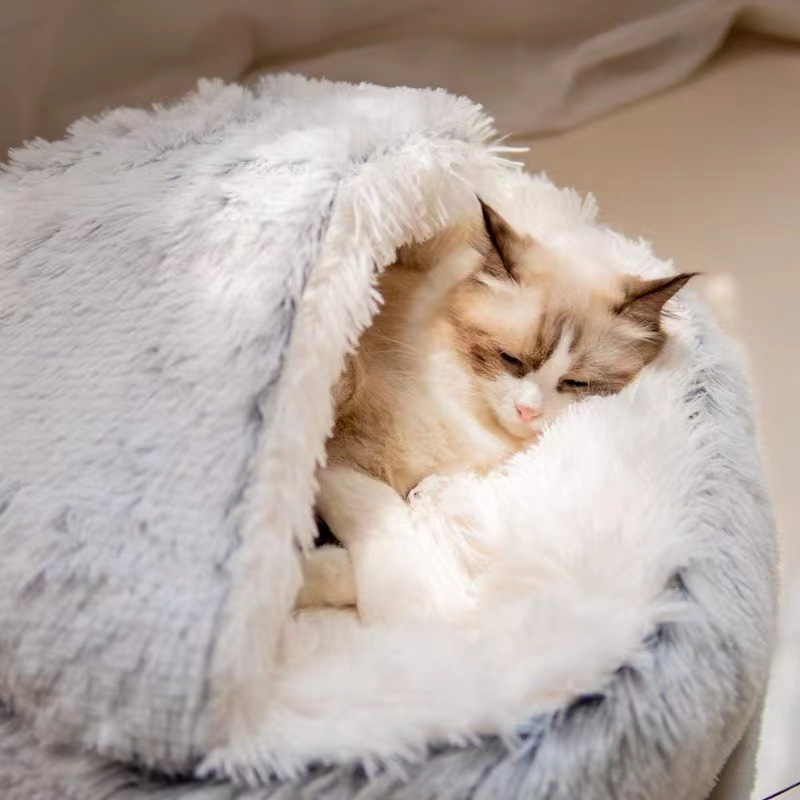 Semi-Enclosed Shell Cat Bed Nest — 40 to 80 cm
