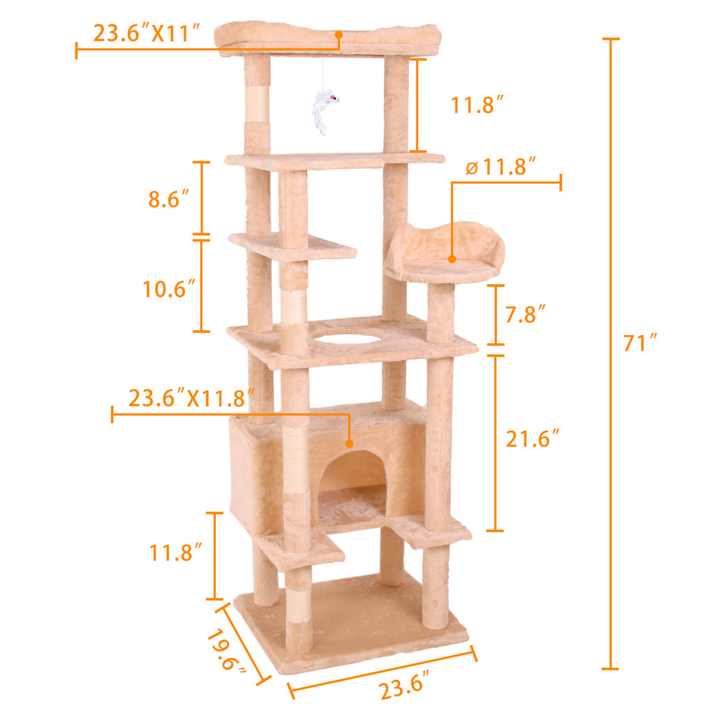 Modern Cat Climbing Tree | Multi-Level Activity Centre
