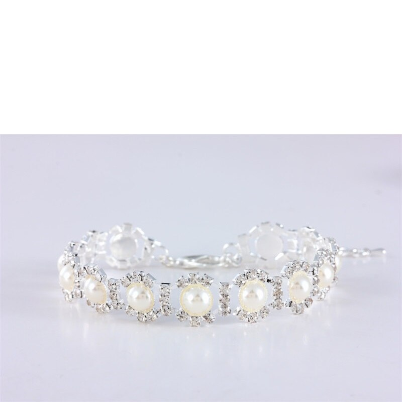 Pet Pearl & Rhinestone Collar Necklace | Elegant Cat & Dog Jewellery