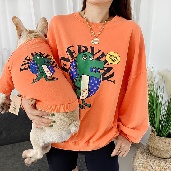 Matching Panda Print Dog & Owner Clothes – Cotton, Sizes S–4XL