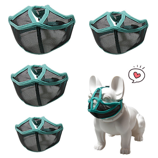Short Snout Dog Muzzle | Breathable Muzzle for Flat-Faced Breeds
