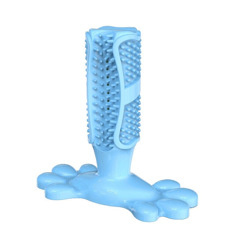 Dog Dental Chew Toy | Rubber Teeth Cleaning Toothbrush Toy