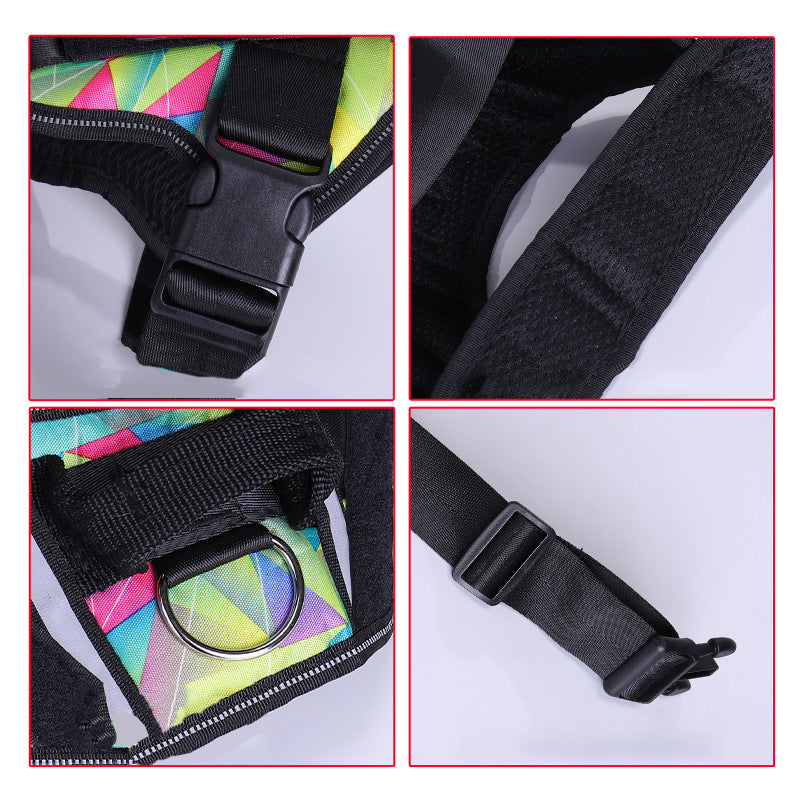 Reflective Dog Harness & Leash Set | No-Pull Neck Protection