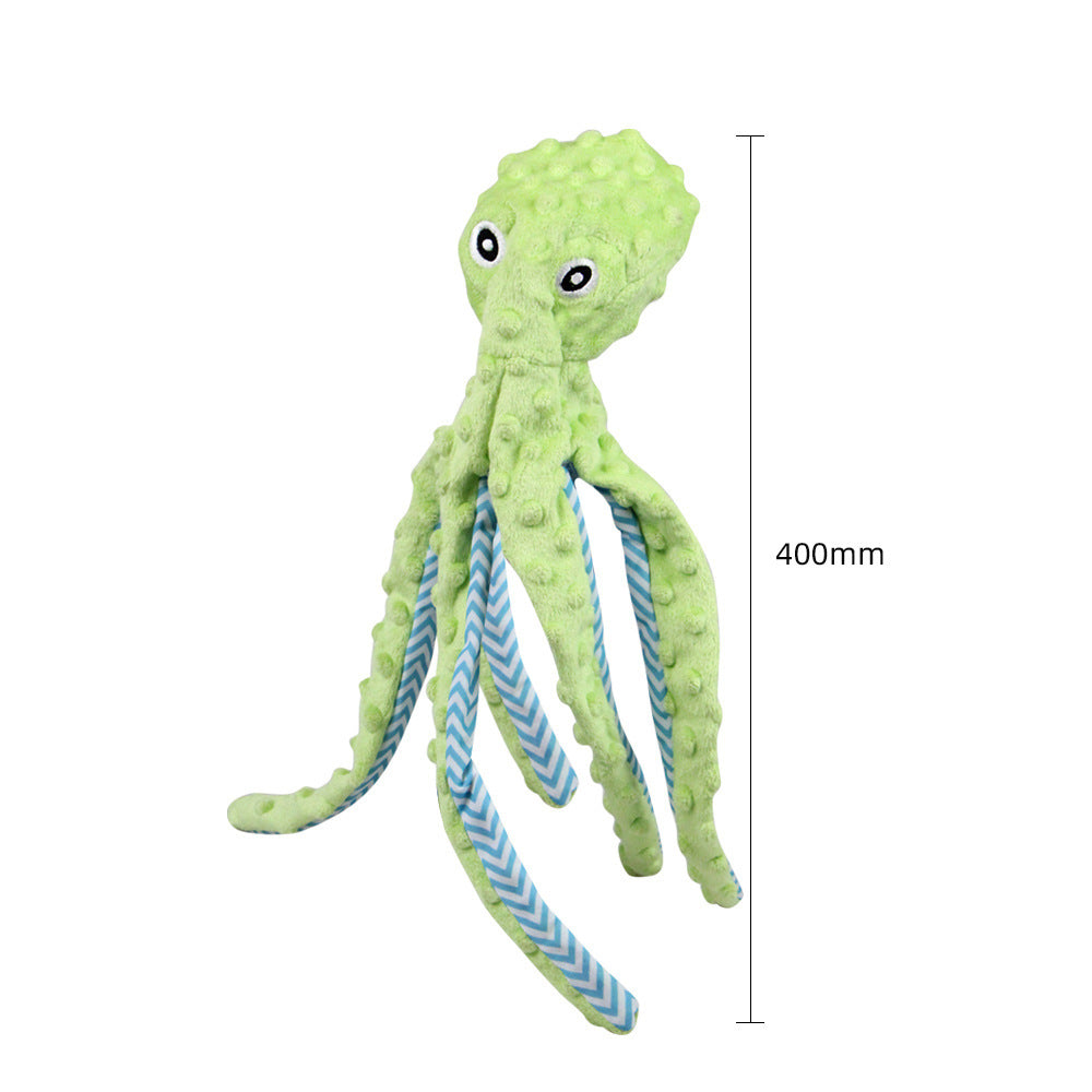Squeaky Octopus Dog Toy | Soft Plush Puzzle Chew Toy for Cats & Dogs