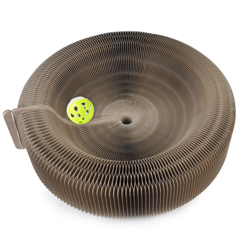 Accordion Cat Scratcher | Foldable Corrugated Cardboard Scratch Pad