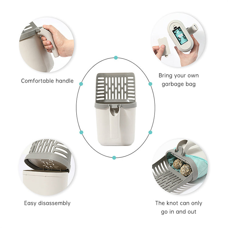 Self-Cleaning Cat Litter Shovel | Integrated Sifter Design