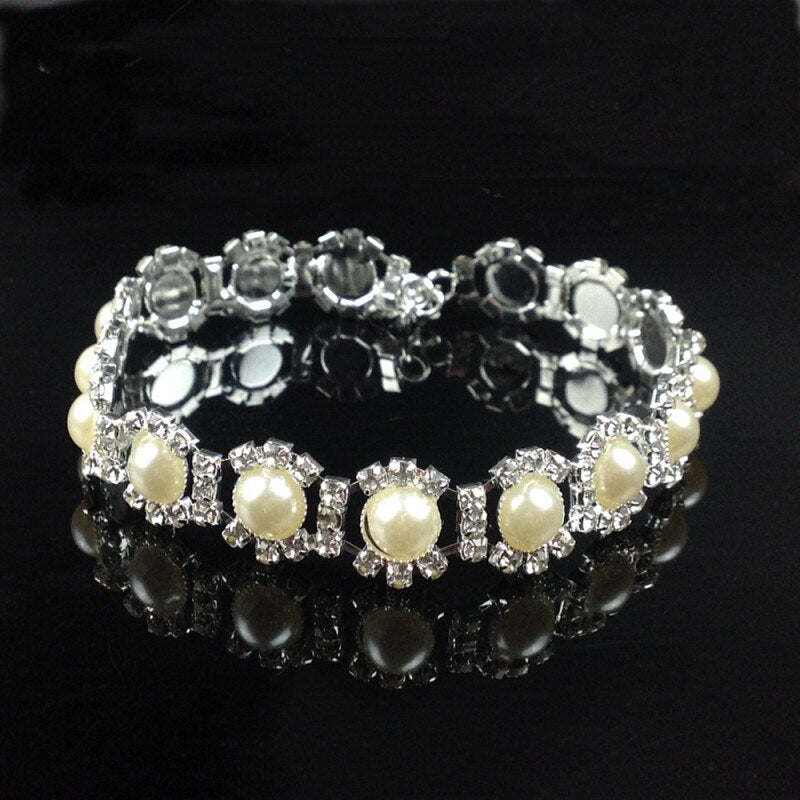 Pet Pearl & Rhinestone Collar Necklace | Elegant Cat & Dog Jewellery