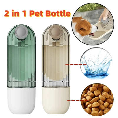 Portable Dog Water Bottle | 2-in-1 Walk & Drink Travel Cup