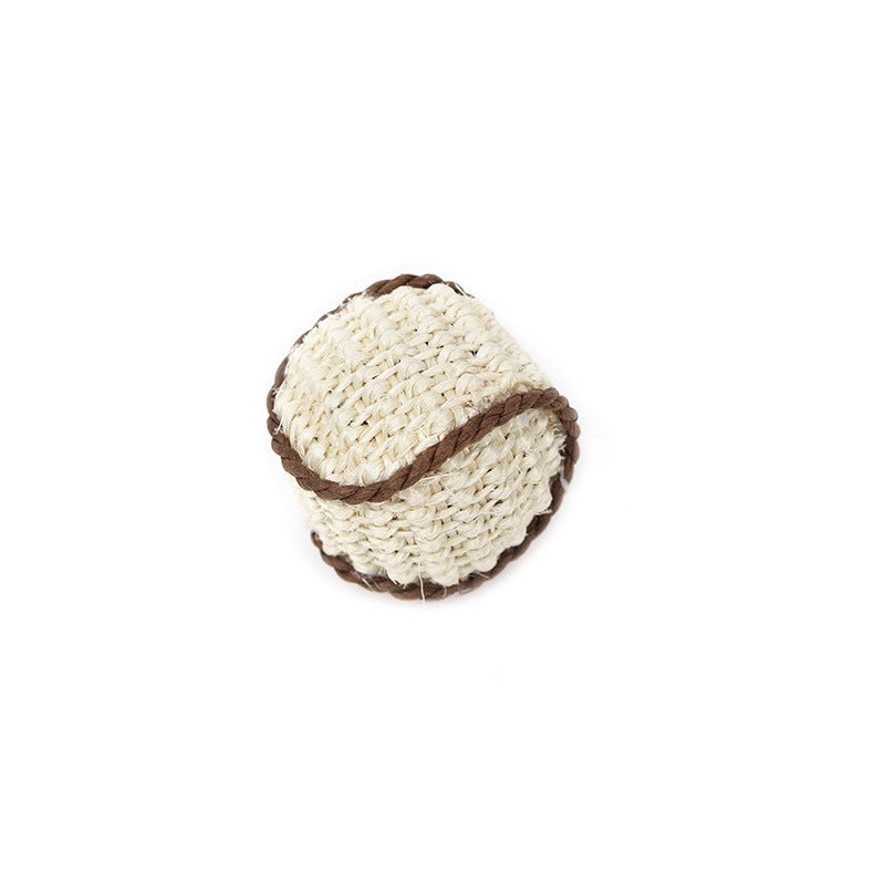 Sisal Cat Ball Toy | Interactive Knitting Ball for Cats
