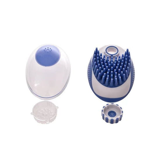 Silicone Pet Bath Brush & Massage Comb for Dogs & Cats – 2 Colors
